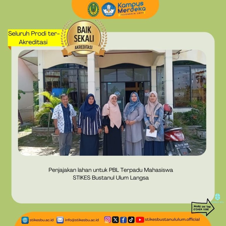 Penjajakan lahan untuk PBL Terpadu Mahasiswa STIKES Bustanul Ulum Langsa